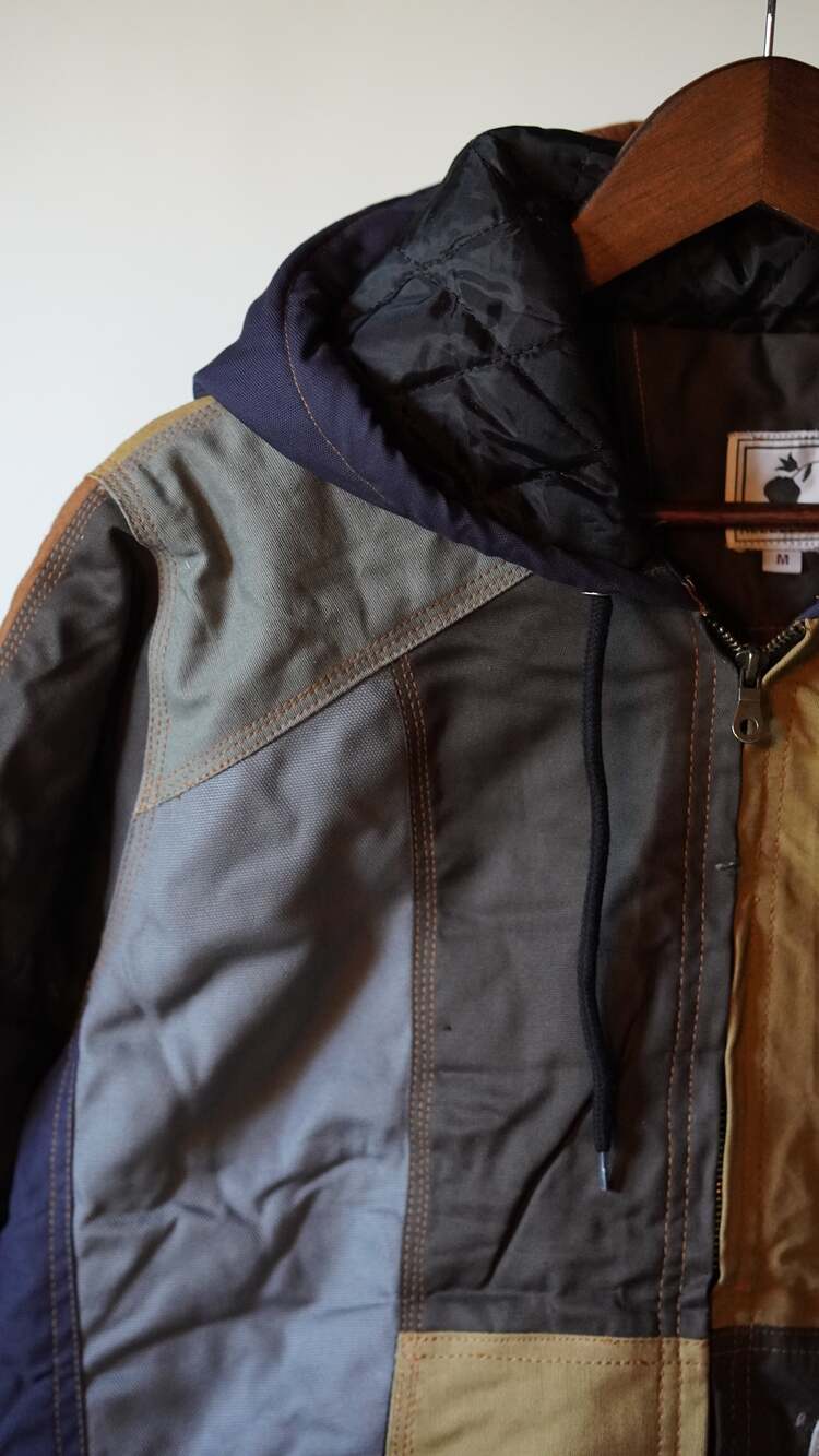 Workwear Colorblock Hooded Jacket Size M - Picture 3 of 6